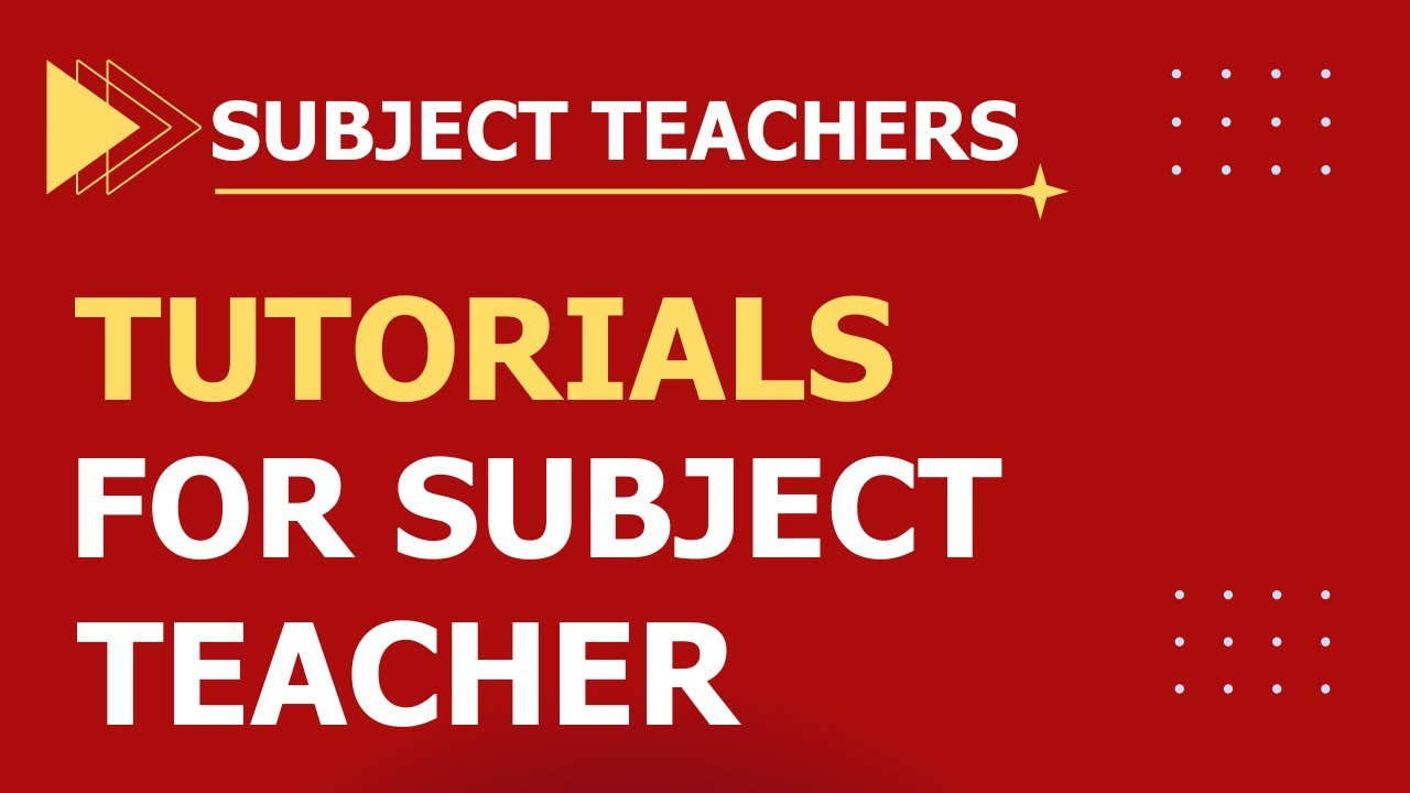 UniSMS - Tutorials For Subject Teacher - YouTube