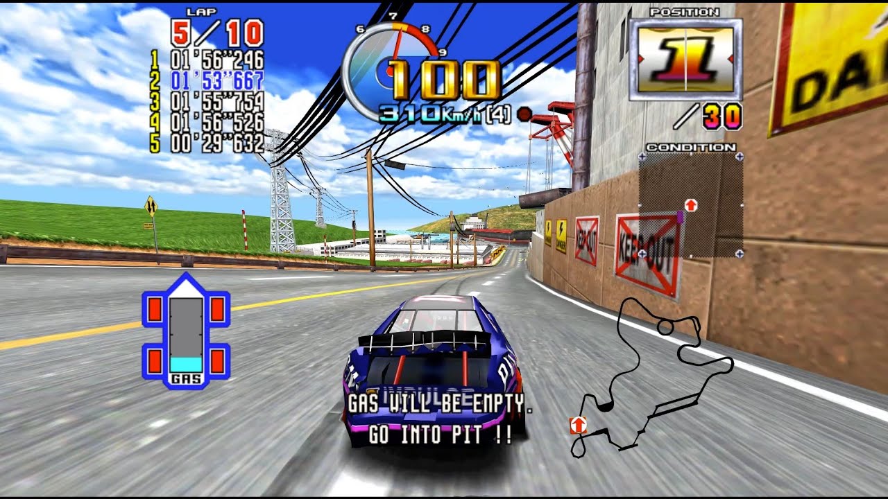 Daytona USA 2 Power Edition Expert Gran Prix, 1st, Hardest Difficulty, Hard Level Car