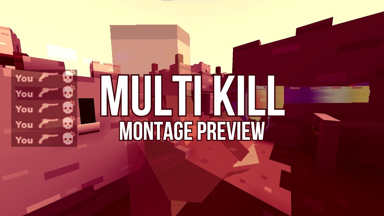 MULTI KILL In KRUNKER.IO! (MONTAGE PREVIEW!)