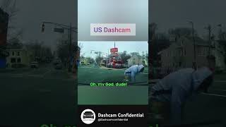 Dashcam catches absolute madness on US roads 🤯#us#dash#cam#car#usa