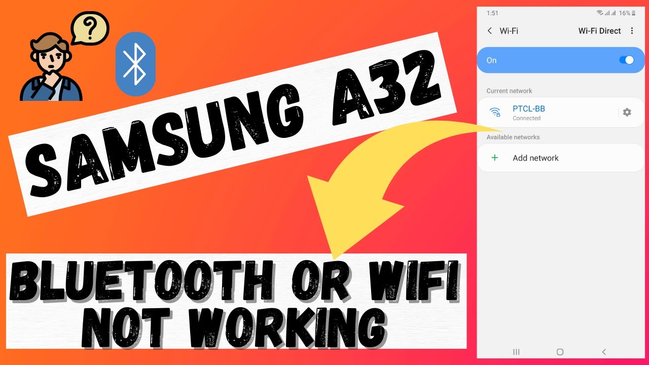 Samsung A32 WiFi or Bluetooth Not Working Problem Fixed Fix Any WIFI