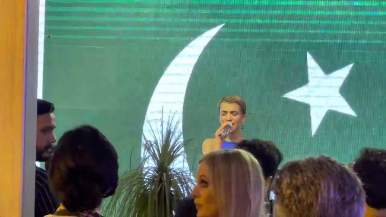 Swedish girl Singing National Anthem of Pakistan | Sweden National Day | Pakistan National anthem