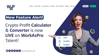 Crypto Profit Calculator & Convertor Now Live on WorkAsPro Talent!