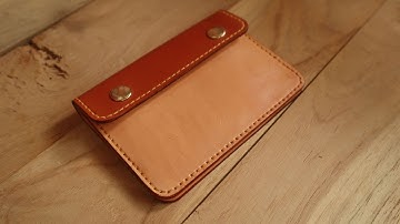 Making a Leather Accordion Coin Wallet [leathercraft]