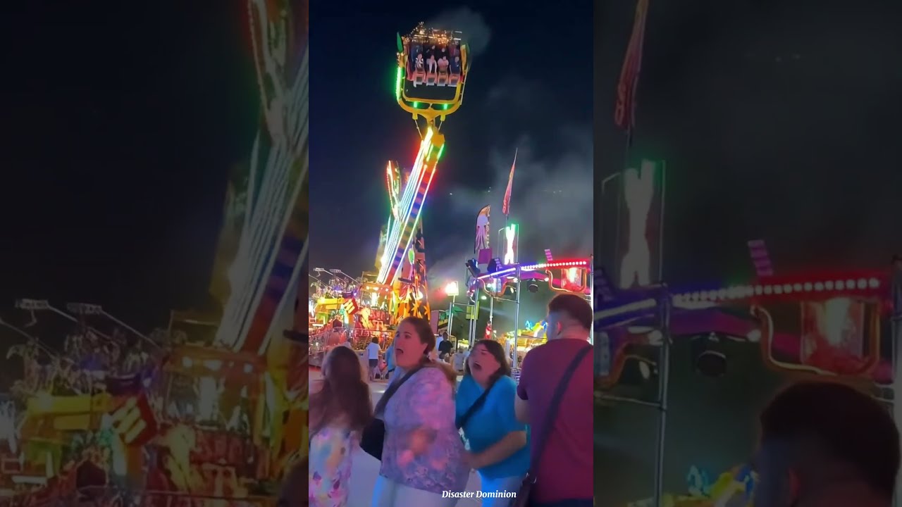 Terrifying Moment Ride SNAPS IN HALF 
