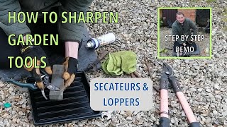 How to Sharpen Secateurs and Loppers (THE EASY WAY) | Gardening Hacks