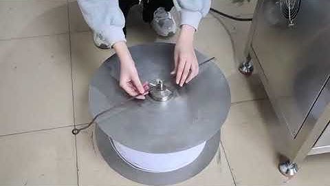 pepare the wick to insert the machine