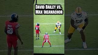 Great battle between Texas Tech edge David Bailey and Arizona State offensive tackle Max Iheanachor