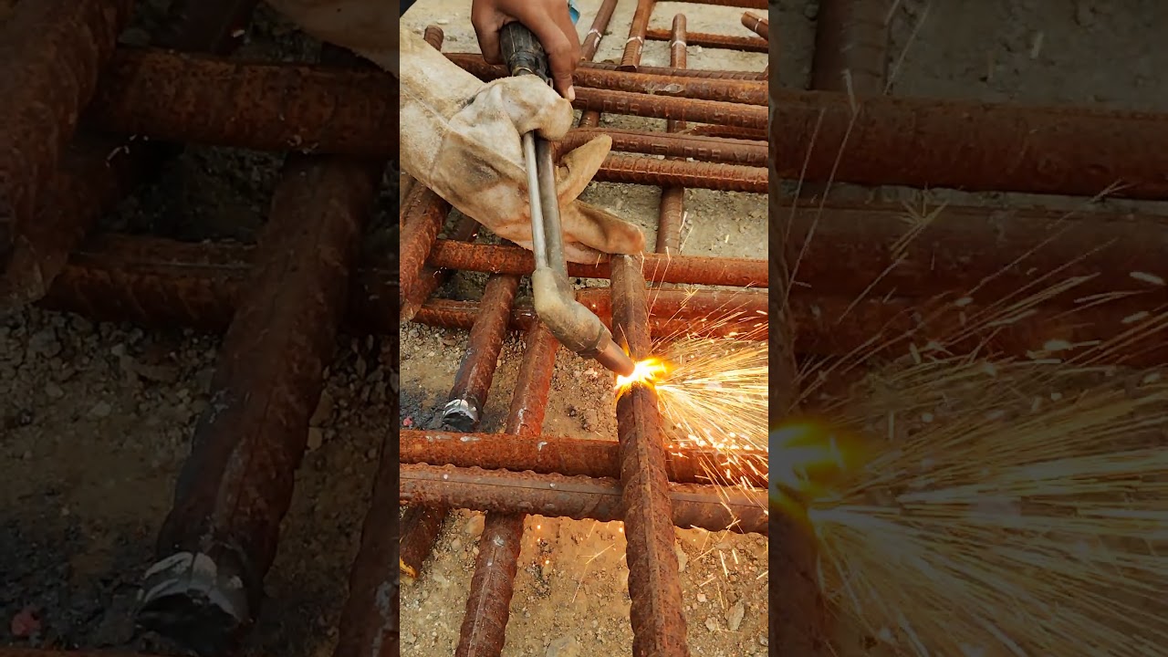 25mm steel cutting using Gas cutting 