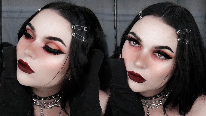 Simple Goth Makeup Perfect For Beginners! Goth Makeup - Grunge Makeup -  Medium