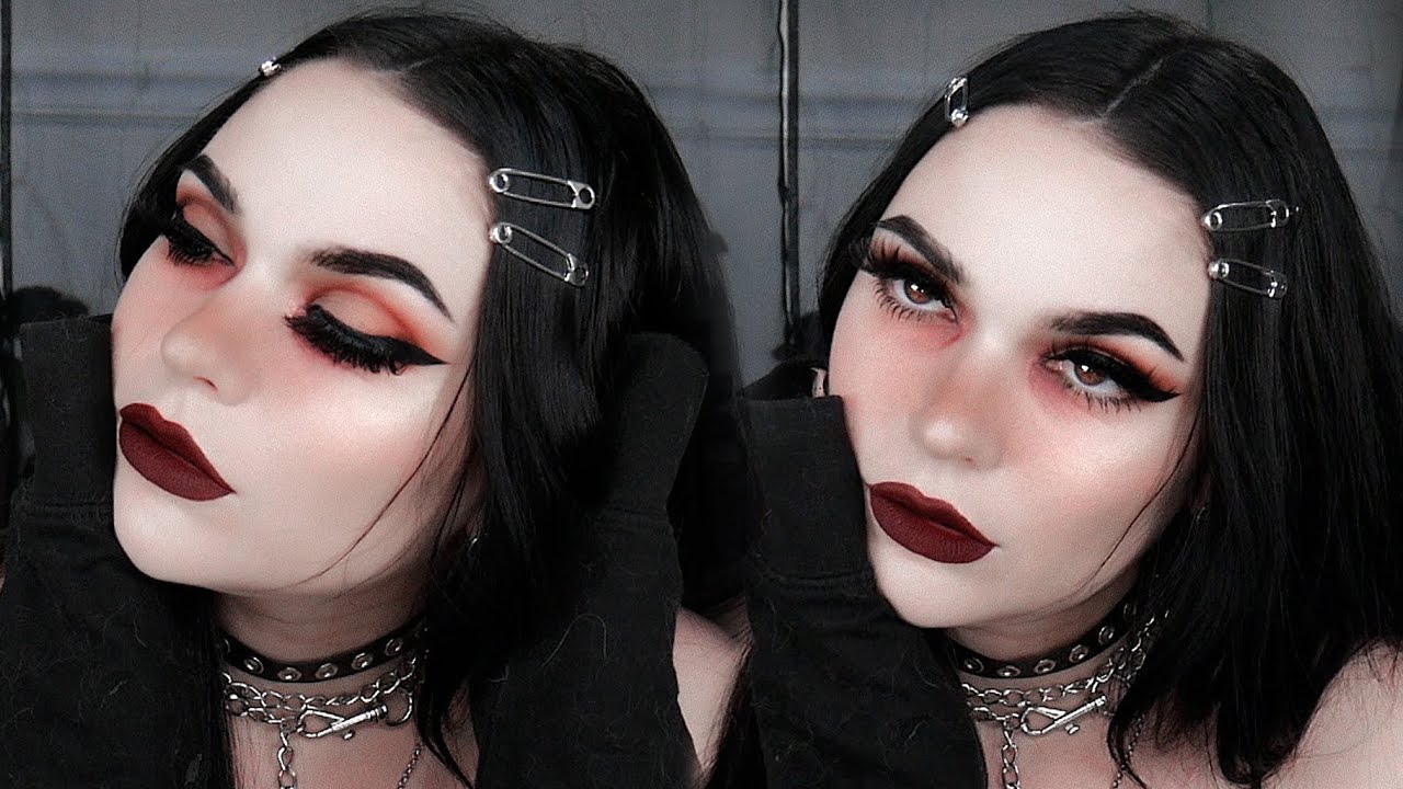 Tired Goth Emo Girl Makeup You
