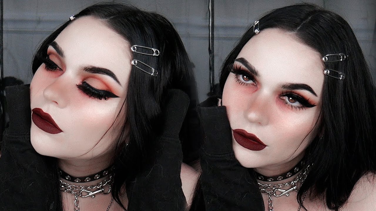 Forføre strimmel Mystisk 🥀TIRED GOTH EMO GIRL MAKEUP 🥀 - YouTube