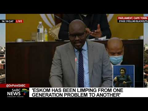 National Assembly debates on the electricity crisis and problems facing Eskom