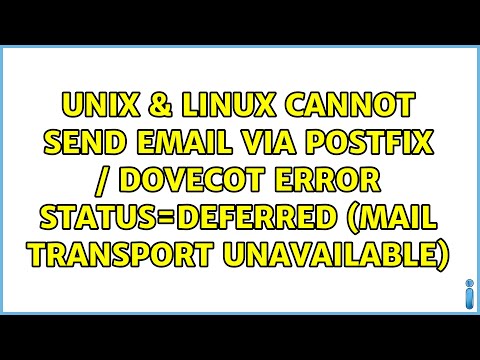 Cannot send email via postfix / dovecot error status=deferred (mail transport unavailable)