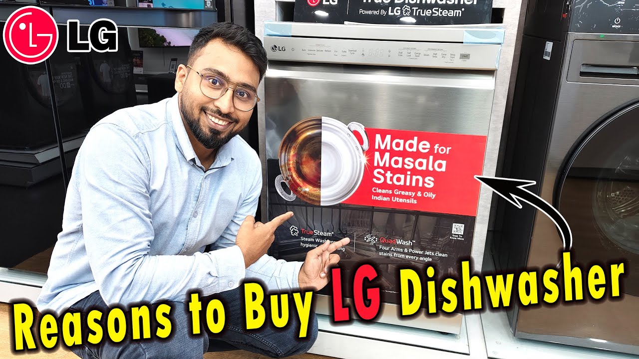 LG Dishwasher DFB424FM | 14 Place Settings with TrueSteam | QuadWash EasyRack Plus | ThinQ (Wi-Fi)