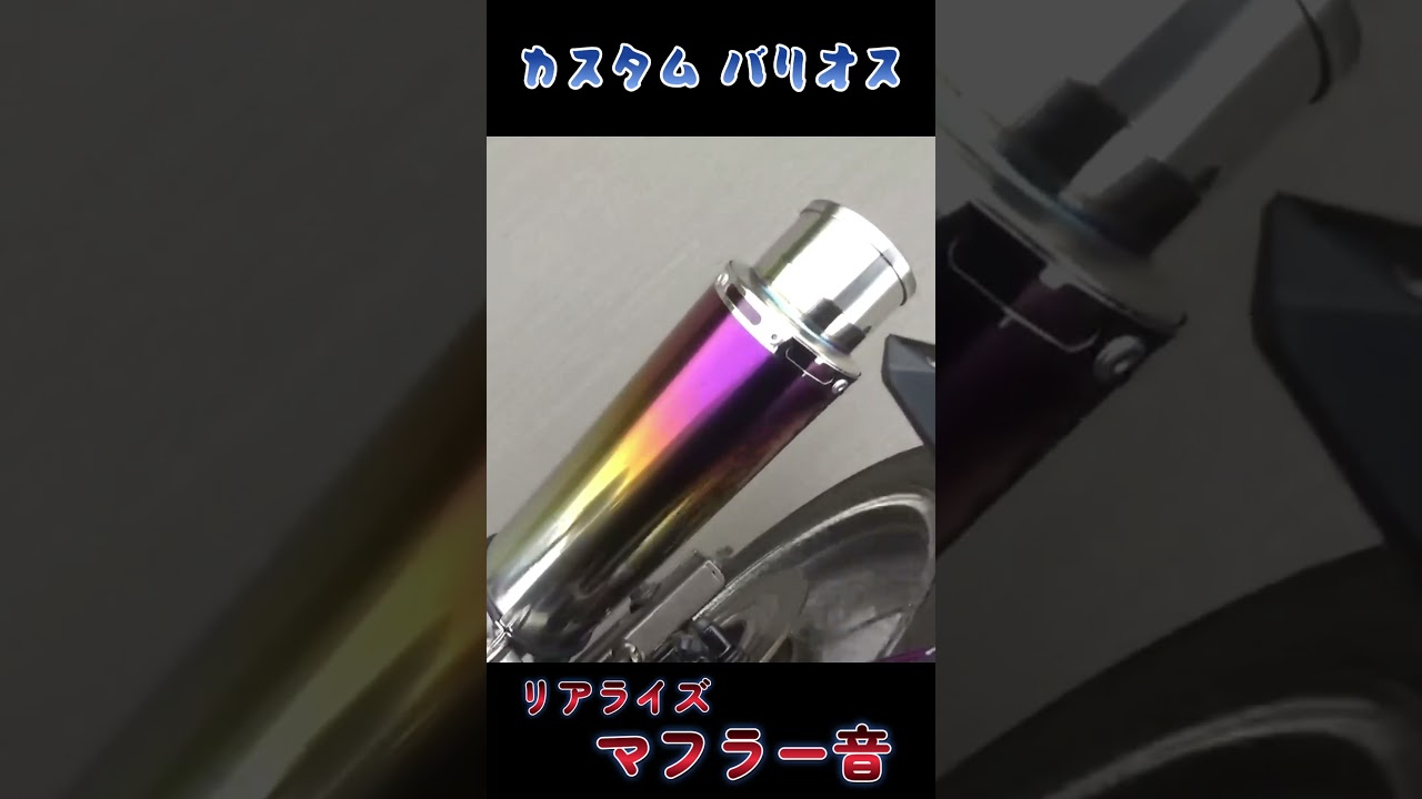 バリオスのカスタムマフラー音(リアライズサイレンサー) #カスタム