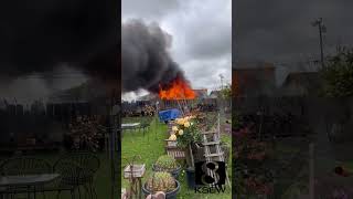 1 arrested for arson after trailer fire
