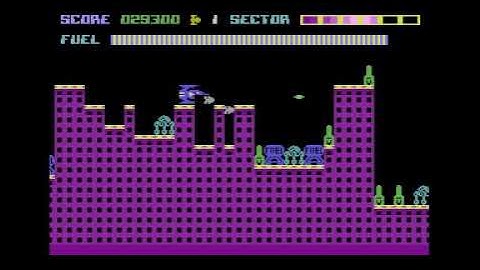 RoePipi plays Skramble (Commodore 16 on VICE emulator)