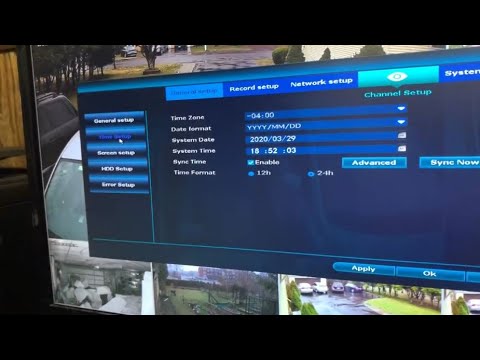 How To Change System Date & Sync Time On Your Hiseeu NVR 8-Channel WiFi Security 1080p Camera System