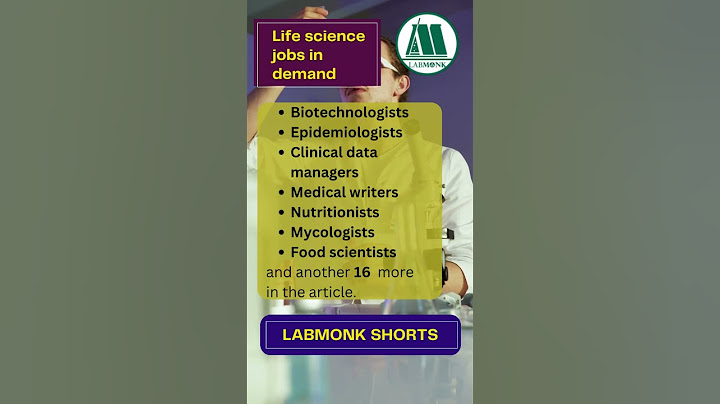 Top 23 Life science jobs in demand in 2023 | @Labmonkofficial