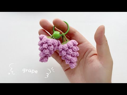 Grape 🍇Crochet｜Keychain Crochet｜Easy Crochet Tutorial - YouTube