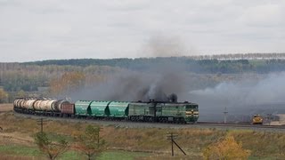 2Тэ10М-2480 И 2Тэ10М-2533 Чуфарово 2Te10M-2480 And 2Te10M-2533 Rzd, Chufarovo