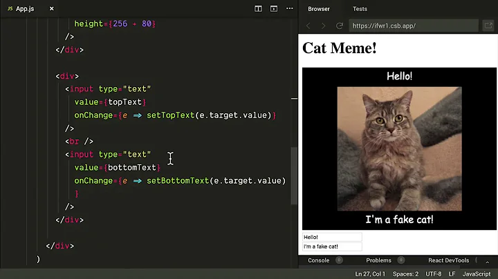 Create Hilarious Cat Memes with React and Canvas