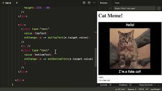 Build a Cat Meme Generator with React and Canvas screenshot 4