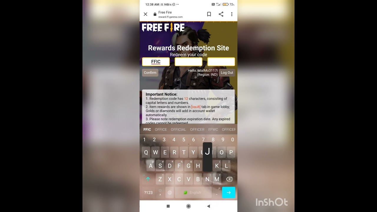 ff redeem code free skyler character and gun  skins || 400k watching redeem code free cliam 