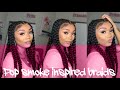 POP SMOKE WOO BRAIDS TUTORIAL 💫first attempt| Tajia Shamari