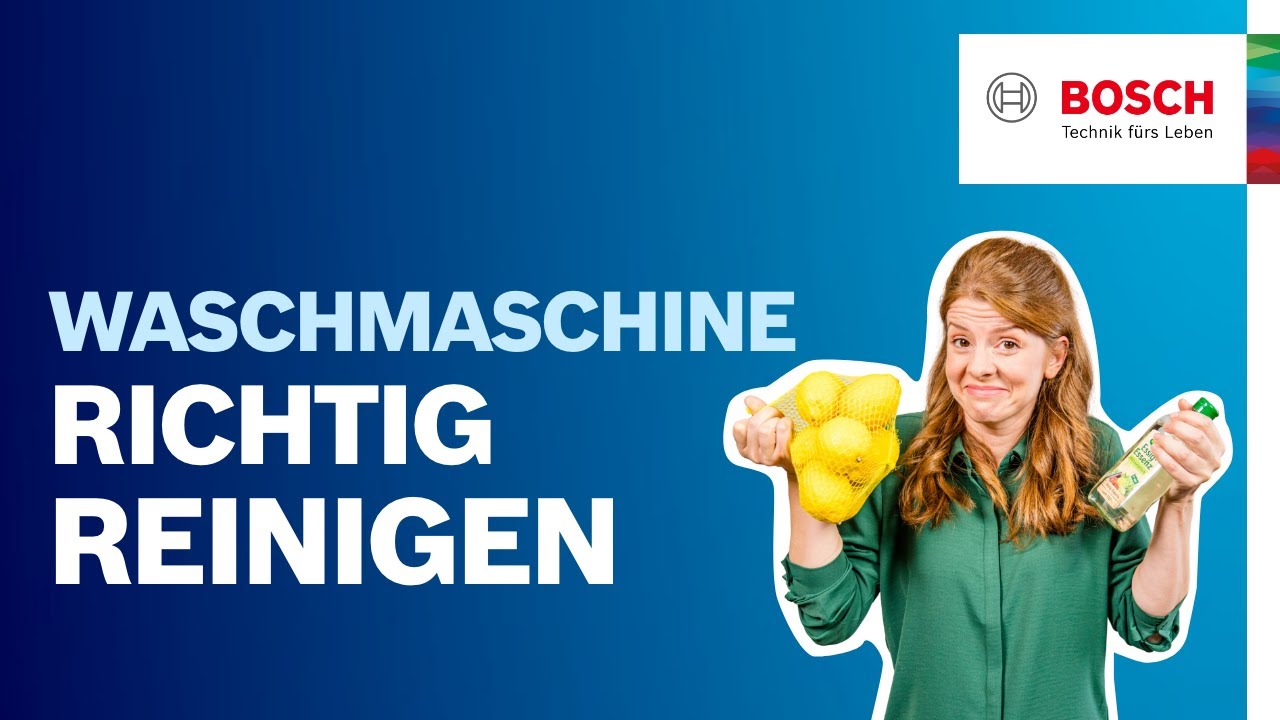 Einfach Waschmaschine reinigen: So bleibt deine Maschine hygienisch | Bosch Wäschepflege Hilfe