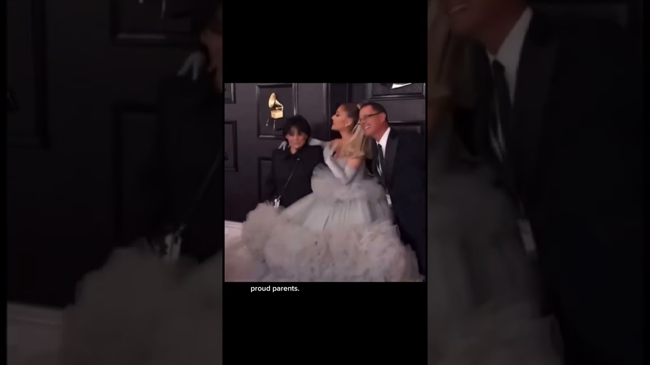 Ariana Grande with her parents