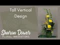 How to create a Tall Arrangement in a Linear, Vertical style - Floristry - Flower Arranging
