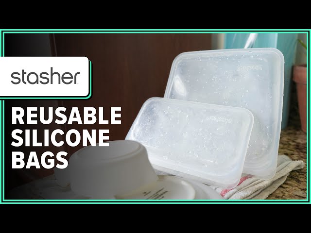 Sturdy Silicone Bags Stasher Reusable Silicone Bag MultiPack