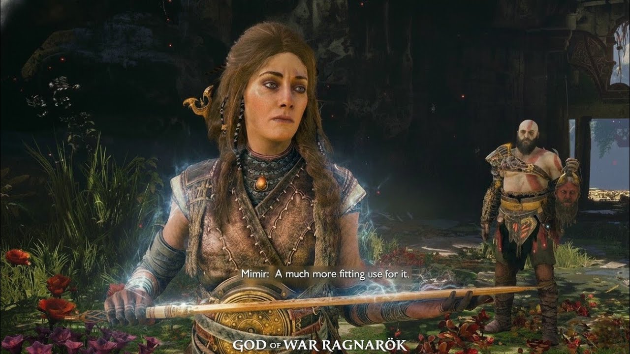 БОГ ВОЙНЫ РАГНАРОК Фрейя находит меч Одина и вспоминает свадьбу (вырезанная сцена)