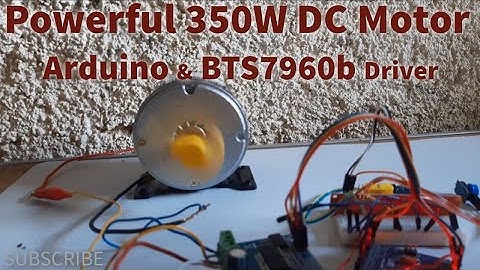 Control Electric Skateboard E-Bike 350W DC Motor Using Arduino BTS7960b