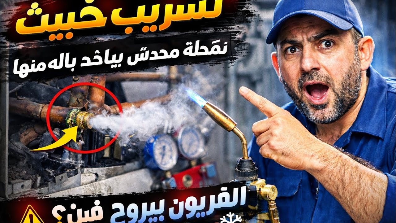 كشف أغرب مكان لتسريب الفريون في تكييف كاريير! 😱 (سر لا يعرفه الفنيون)