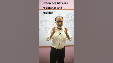 Difference between resistance and resistor.