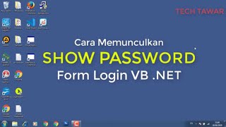 How to create Show Password in Form Login Visual Basic .NET