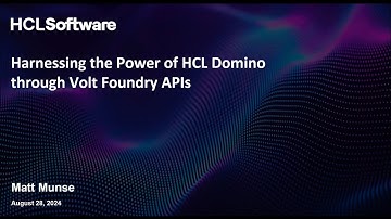 Harnessing the Power of HCL Domino through Foundry APIs