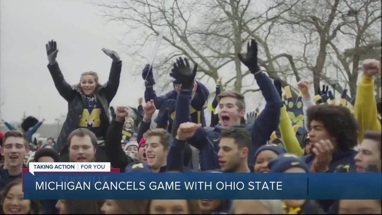 Michigan explains reason to cancel Ohio State game