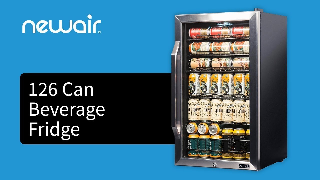 NewAir AB‑1200 126‑Can Beverage Fridge – Compact Freestanding Cooler for Drinks & Parties! 🥤❄️