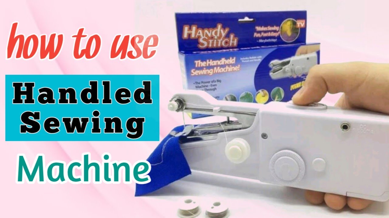 Handy Stitch Mini Sewing Machine Cordless Handheld Cloth Sewer / Mesin  Jahit