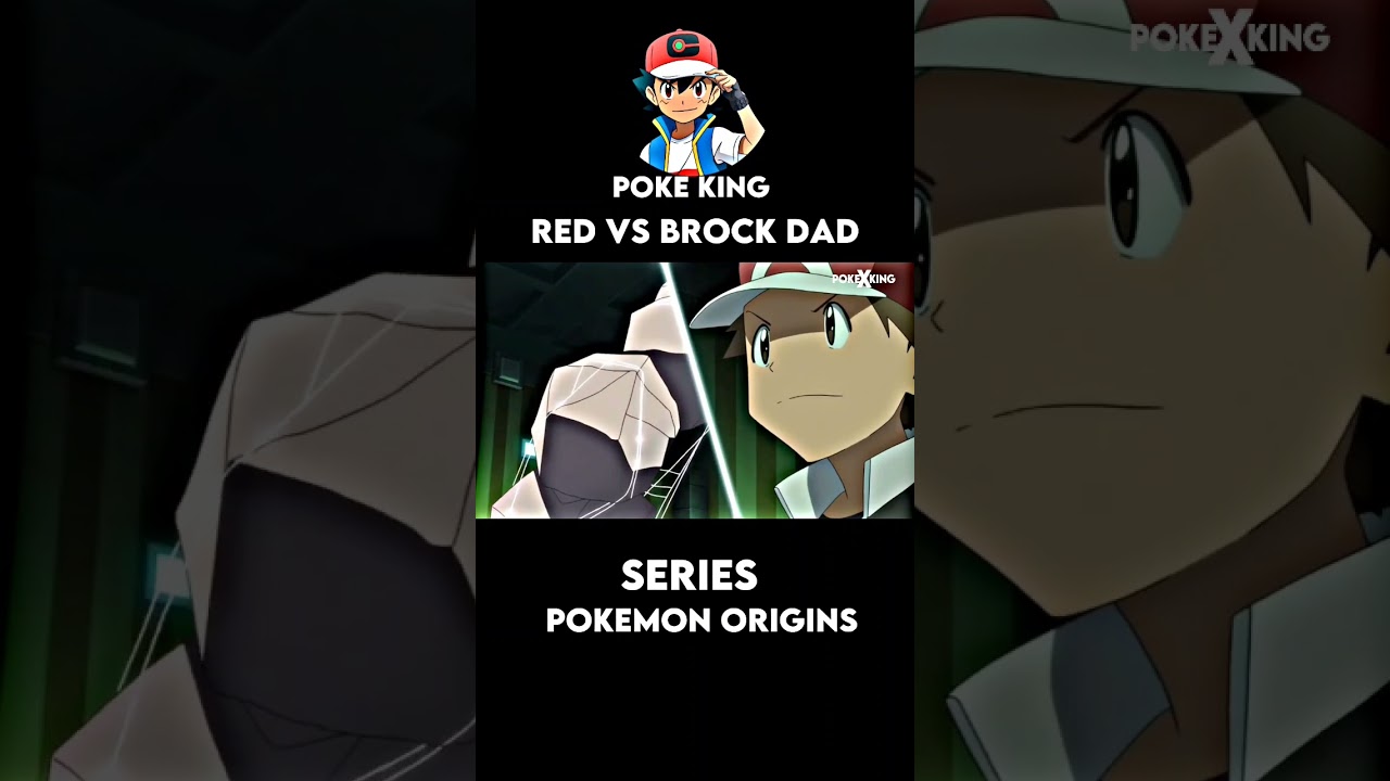 Red vs Brock's Dad Gym Battle | Pokemon Origins | 