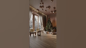 Christmas Tree 3D Animation   #3dsmax #coronarender #3danimation #interiordesign
