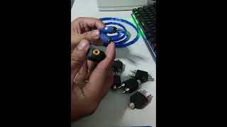 Rca Female To 2Rca Male Rca Male To Female Plug Jack 2 In 1 D-Plated Av Audio Video Extension