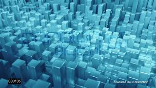 4k footage Abstract metallic cubes background pattern wall. 3D Projection Mapping