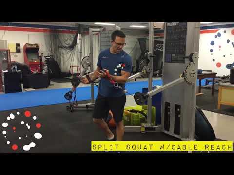 Split Squat W/Cable Reach