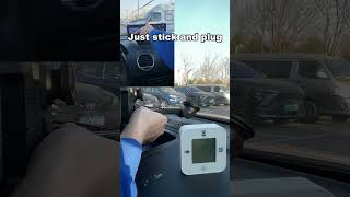 Upgrade Any Car in 20s | Install Portable Stereo Wireless CarPlay | Universal Fit All Cars