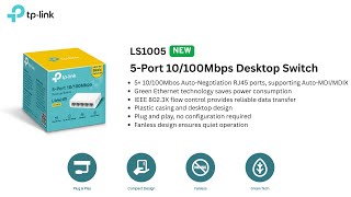 TP-Link LS1005 10/100Mbps Switch Unboxing |  Affordable 5-Port Fast Ethernet Switch Explained.